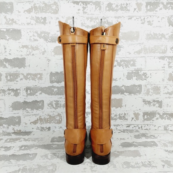 Sam Edelman Mikala Whiskey brown Leather tall Riding Boots - Picture 4 of 10